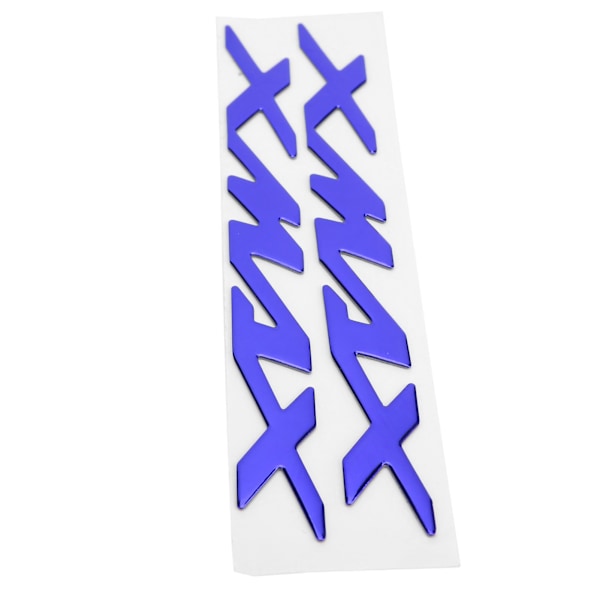 Par MC-emblemmärken 3D-dekaler för XMAX 125 250 400 (Blå)