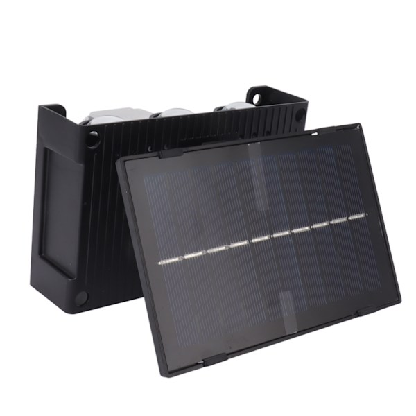 Solcelledrevet utendørslampe Vanntett 6 LED-lamper Ambient utendørs vegglampe for hage uteplass Innergård terrasse innendørs varmt lys