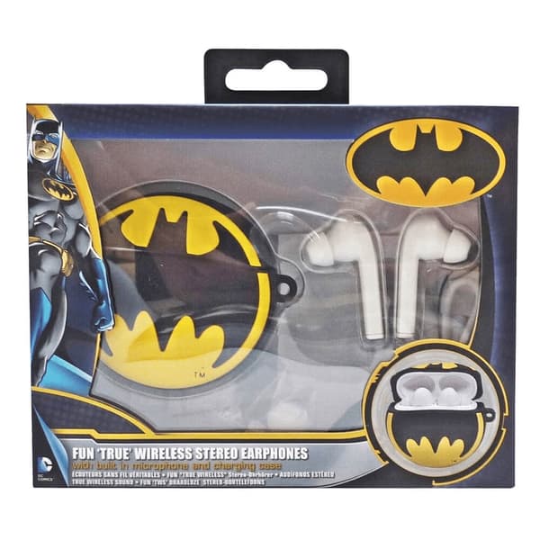 Batman Høretelefon InEar TWS Bluetooth Sort/Gul 190