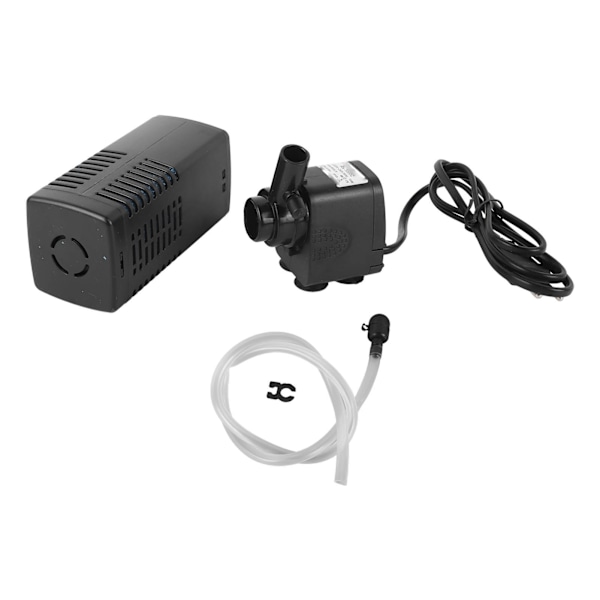 Akvarium nedsenkbar pumpe multifunksjonell effektiv 3 i 1 oksygenering fiskekar filterpumpe EU-kontakt 220‑240V