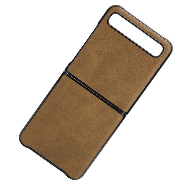 Foldbar Skærm Telefon Støvtæt Cover Telefon Beskyttelsesetui til Samsung Galaxy Z Flip (Brun)