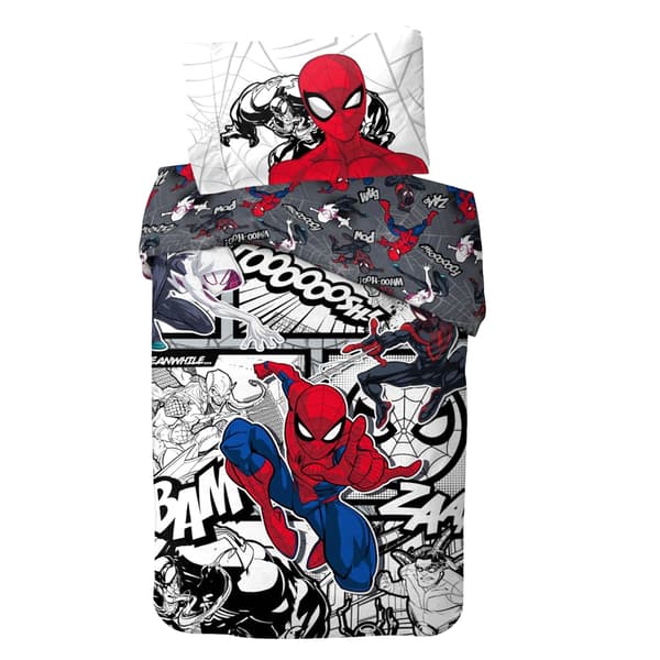 Spider-Man Villains Vändbart Påslakan Enkelt Flerfärgat Multicoloured Single