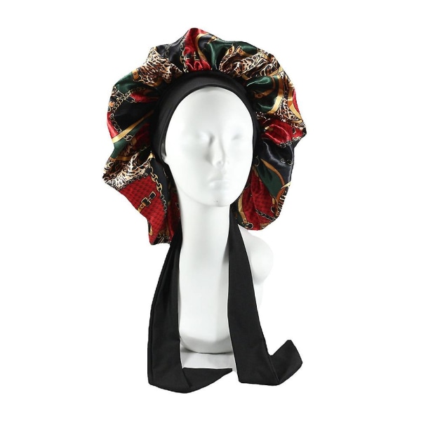 Silke Bonnet Satin Bonnet For Sove Bonnet Med Tie Band Natthette Style 04