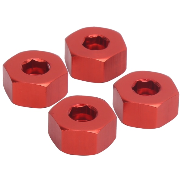 4st 5 mm till 12 mm kombinerhjulsnav Hexadapter tillbehör för WPL D12 1/10 RC TrucksRed