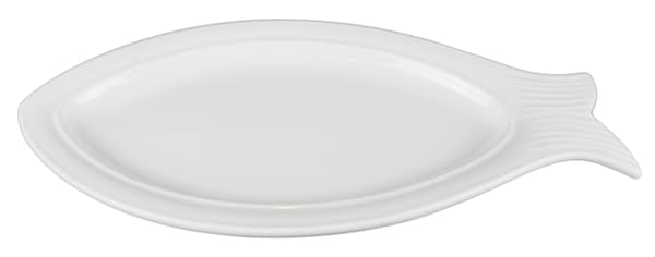 Porslins Tallrik/Fat Fisk 6 pack Vit 2580