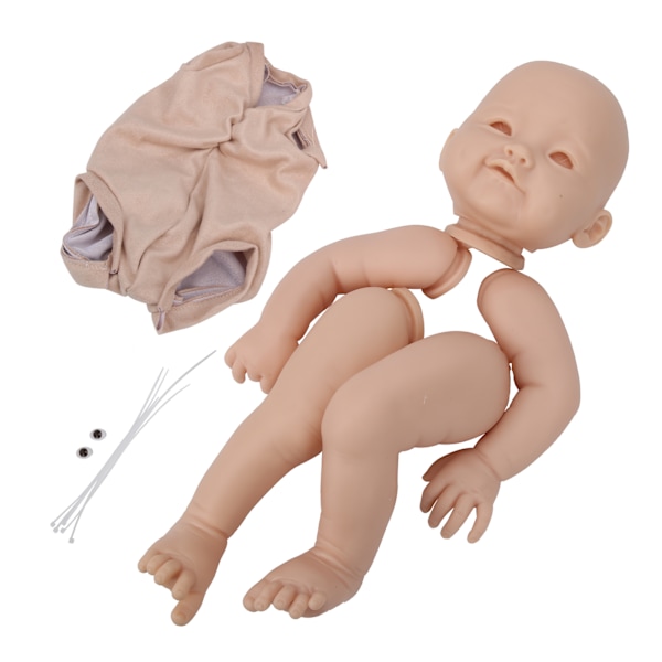 22-tums DIY Reborn Doll Set Omålad naturtrogen docka-tillbehör för Barn