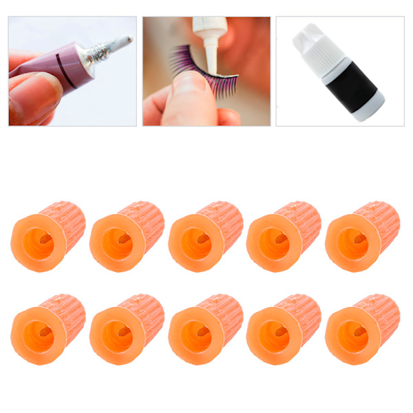 10pcs Eyelash Glue Bottle Plug Blocking Needle for Eyelash Extension Tool