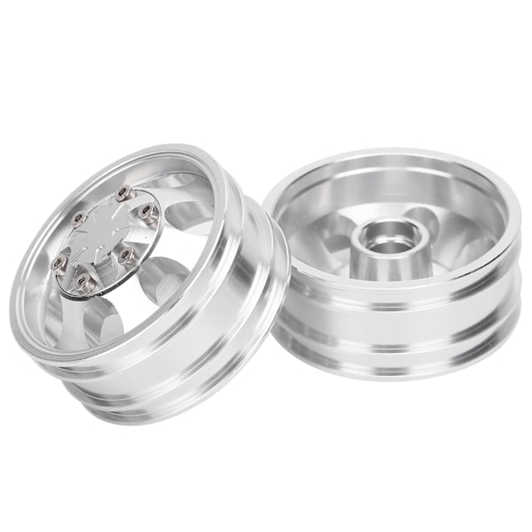 RC-perävaunun etu- ja takapyörän vanteet navalla 7 säteellä Tamiya 1/14 traktorikuorma-autolle etupyörän vanteet