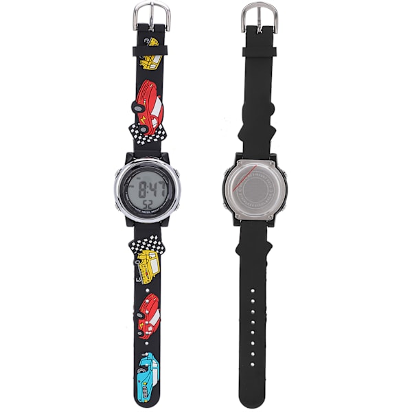 Multifunktionella Elektroniska Armbandsur Luminous Vattentäta Cartoon LED Barnklocka
