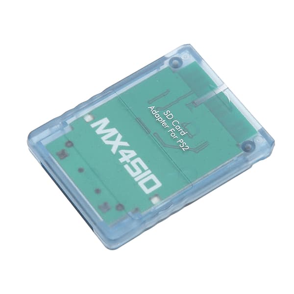 Profesjonell PS2 minnekortleser - Transparent Plug and Play minnekortadapter