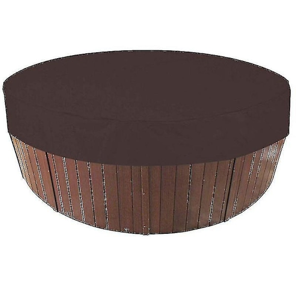 Vandafvisende Grå Udendørs Rund Spa Whirlpool Dæk 210*30CM