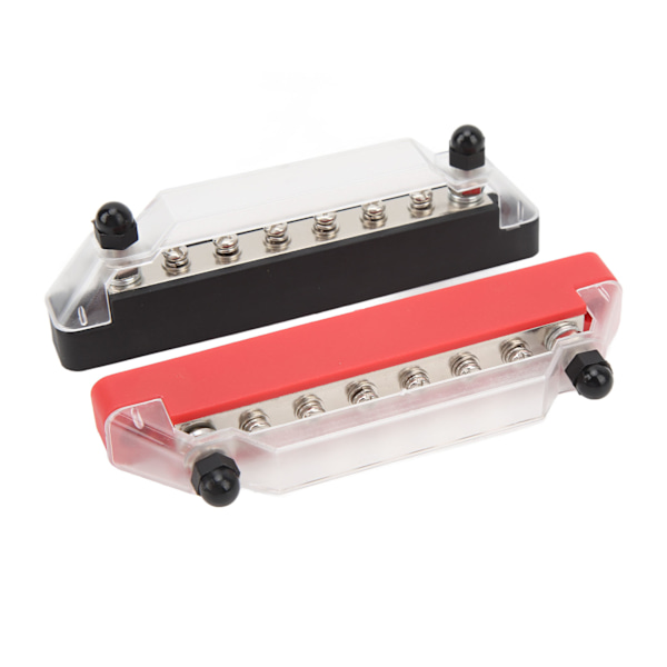 2 stk. Busbar 150A Sort og Rød RV Skib 8 Vejs Busbar M6 Høj Strøm Stud Strømfordelingsblok DC12V til 48V