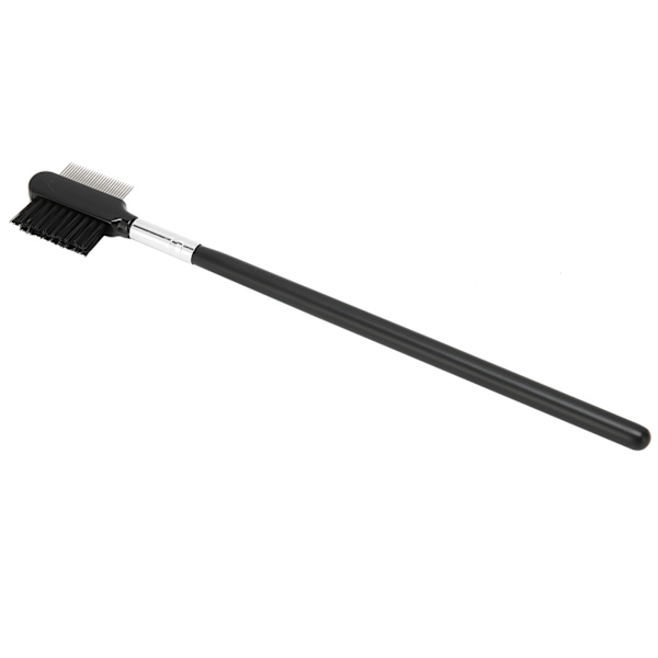 Rostfritt stål Ögonbryn Ögonfransar Dubbel användning Borste Nål Ögonbrynskam Makeup Tool