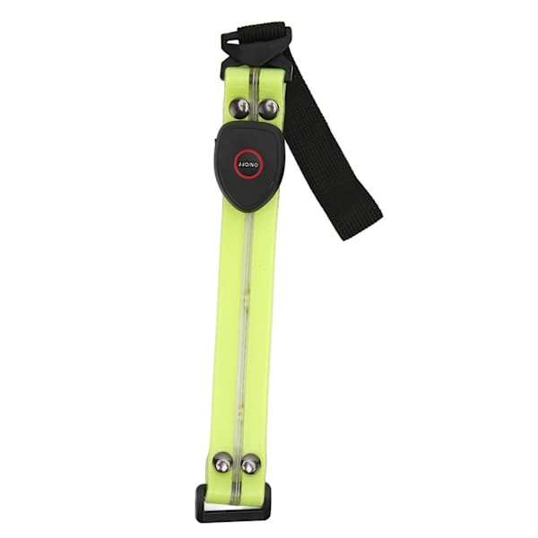 LED-armband Vattentätt uppladdningsbart nattsäkerhetsljusband för utomhuspromenader Running Green