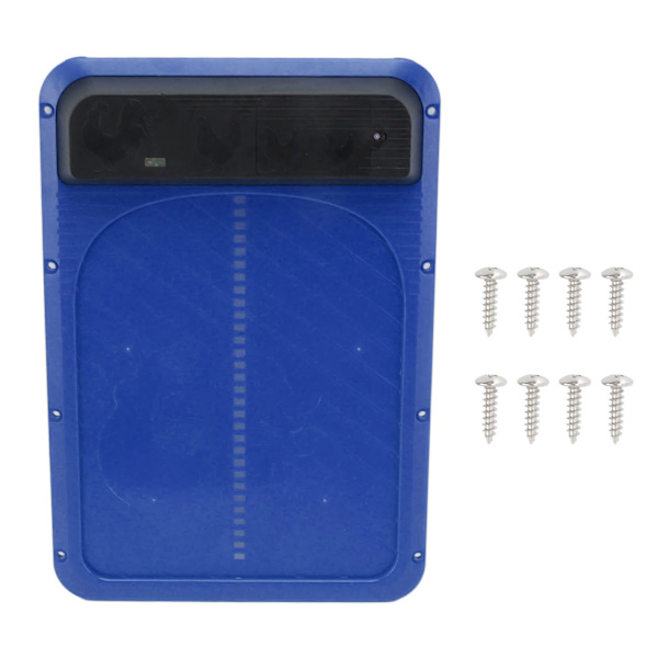 Automatisk Chicken Coop Dörröppnare Light Sense Batteridriven Automatisk Chicken Door Blue