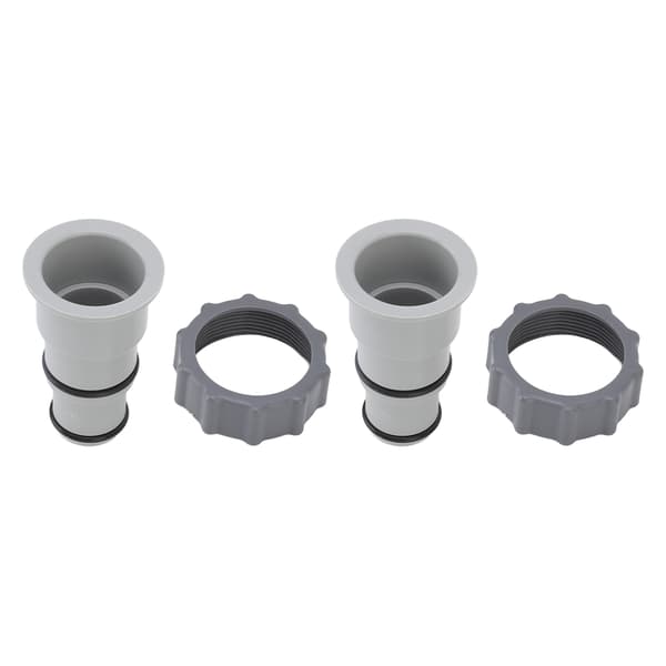 2 stk. erstatningsslange adapter Plastpooltilbehør til gevindforbindelsespumper 1,5 tommer 1,25 tommer slanger