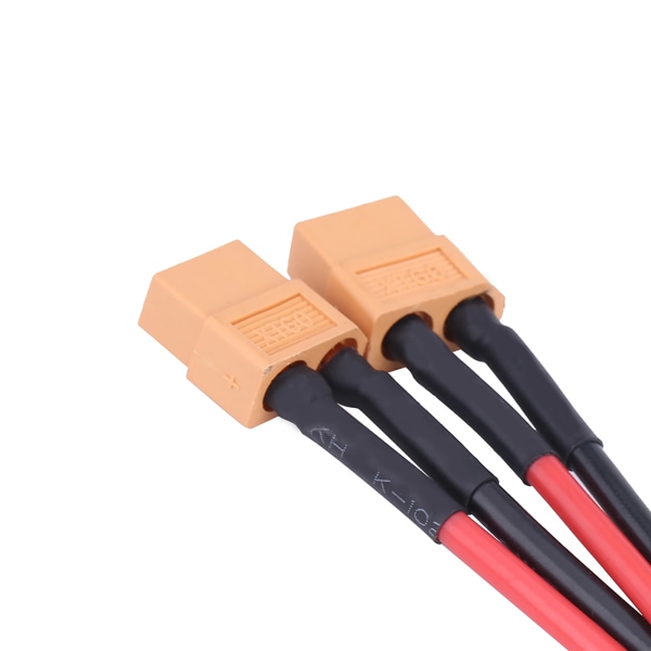 XT60 parallell batteripack-kontaktadapter 14AWG-kabel för RC Lipo 1 hona till 2 hane