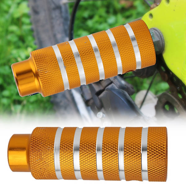Cykel Metal Heavy Duty Fodstøttepinde Bagerste Stuntpinde Fodstøtte Cykeltilbehør (Guld)
