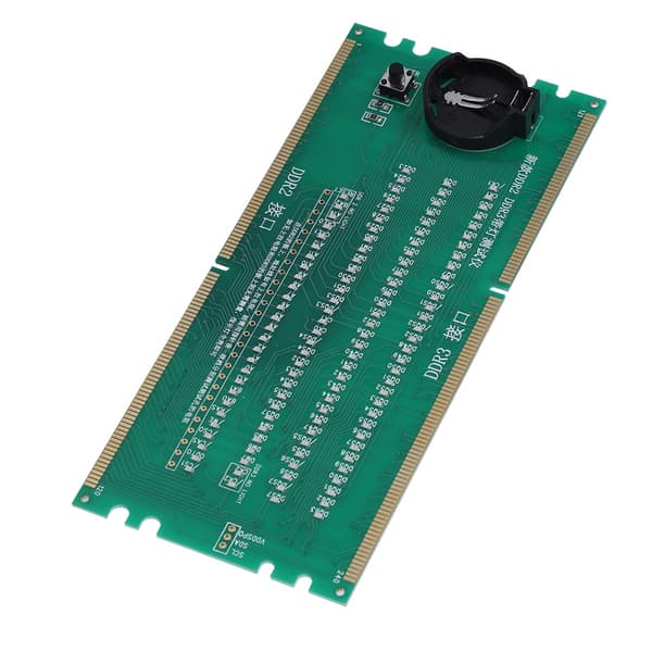Testkort til stationært bundkort med DDR2/DDR3-support og lys-tester