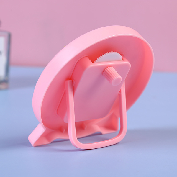 Klocka Lärmedel Inlärningsmodell Leksak Elever Barn Kognitivt tidsverktyg 3-pekare länkage 24-timmarssystem 10 cm Rosa