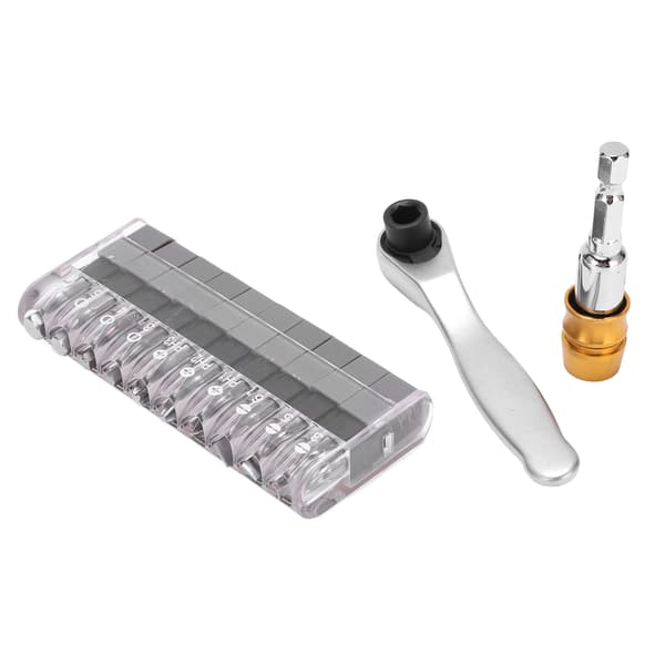 12 stk. Ratsjeknøgle Bits Sæt Mini Ratsjeknøgle Bits Kit til Bilreparation