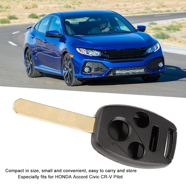 3 + 1-knapps bilfjärrkontroll nyckelbricka skal passar för HONDA Accord Civic CR-V Pilot