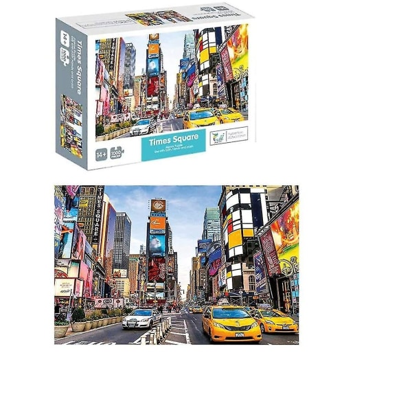 Stadsvägar Landskap Pussel-Time Square