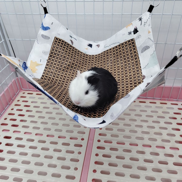 Små djur Hängmatta Kylmatta Sommar Kyl Hamster Hängmatta för hamsterbur Marsvin Kanin Chinchilla Gnagare Dinosaurie