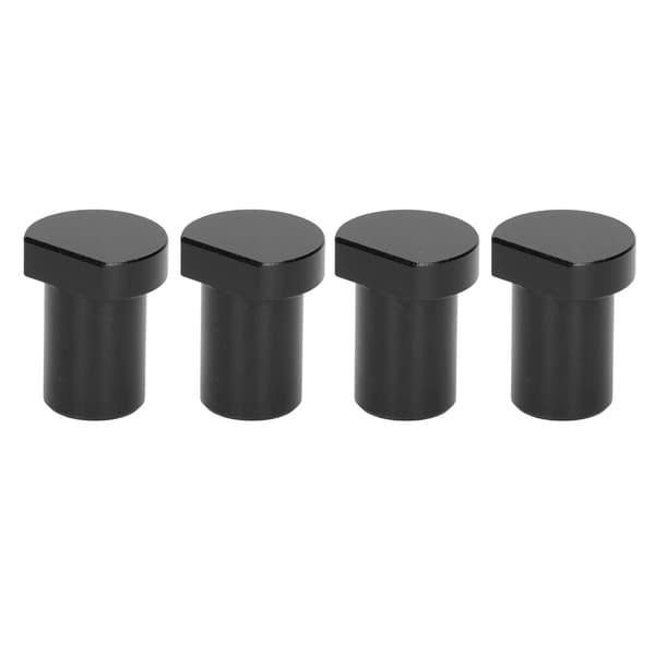 4pcs Woodworking Desktop Limit Blocks Multifunctional Workbench Peg Brake Stop 20mm Diameter Black