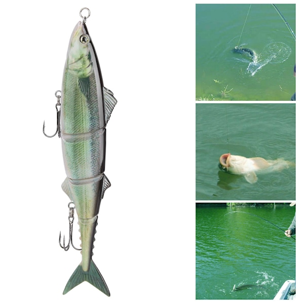 Flersegment agn med trippelkrok Havfiskeutstyr 20cm