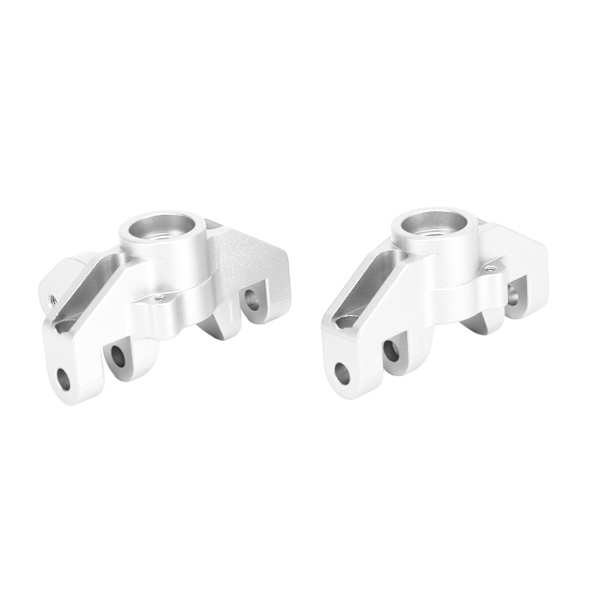 2st RC Styrkopp Professionell Aluminiumlegering Styrkopp för LOSI Hammer Rey U4 Rock Racer 1/10 RC Car Silver