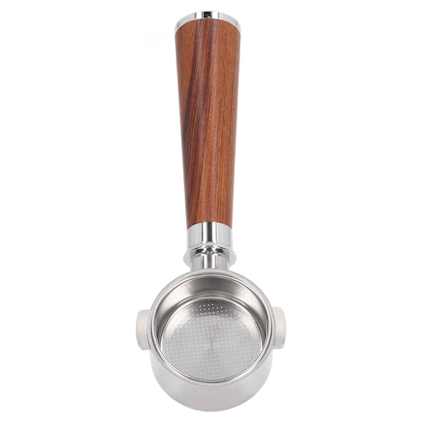 51 mm portafilter 2 korvaa pohjaton kahvikahva ruostumattomasta teräksestä Delonghi ECO310 Thaimaa ruusupuuta