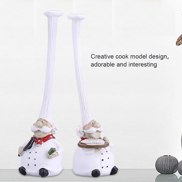 Creative Resin Kitchen Chef Figurine Decor Home Restaurant Cafe Decorative Accessories Gift