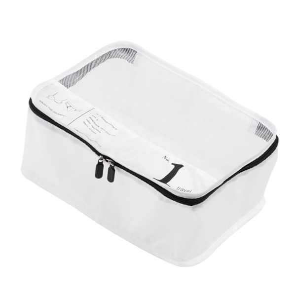 Bagageförvaringsväskor Multifunktionella polyesterresekuber för affärsresor Vit S 32x23x12cm / 12,6x9,1x4,7in