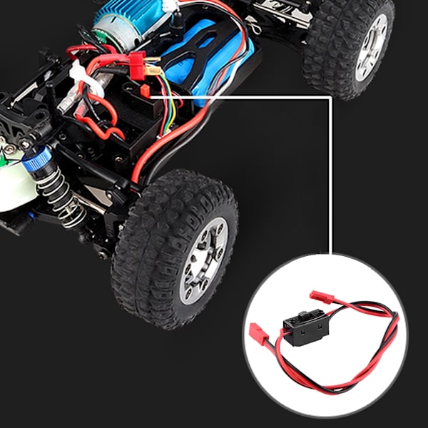 Ljuskontroll ESC Strömbrytare T Plugg hane Hona Switch Kabel för RC modell Bilbåt Flygplan