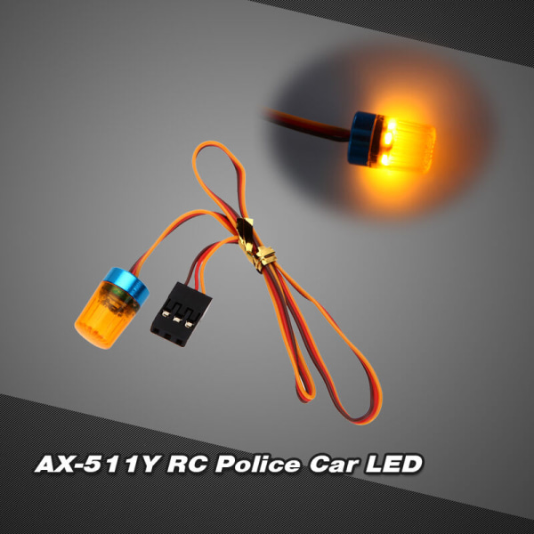 AX-511Y RC monitoiminen pyöreä ultrakirkas LED-poliisiauto vilkkuvalla salamalla nopea-hidas kiertotila