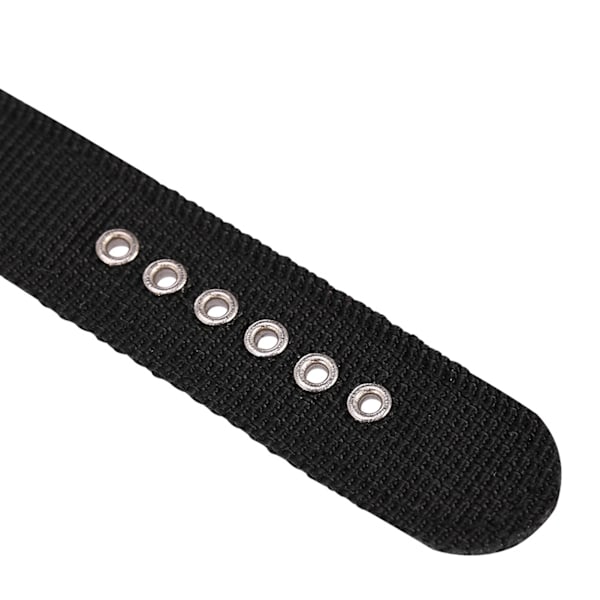Elektronisk analogt armbåndsur i militær stil med nylonreim (svart)