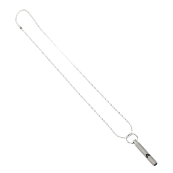 Utomhus Emergency Whistle Titanium Alloy EDC Whistle Pendant Halsband för vandring Fiske Camping Backpacking