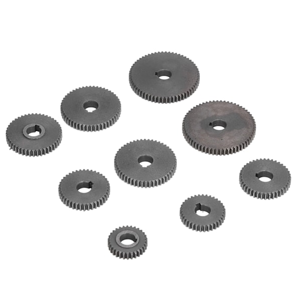 9st metall växelsats Mini svarv skärmaskin växlar 2xT60 2xT50 1xT45 2xT40 1xT35 1xT30