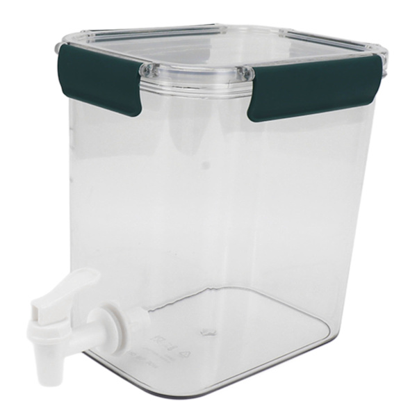 Kylskåp Kallvattenkokare 3,5L med kran Multifunktionell PET Ekonomisk Praktisk Kylskåp Dryckesautomat för fest Dryck Juice Iced Tea Grön