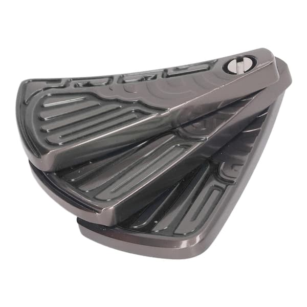 Push Slider Fidget Legetøj Foldbar Ventilator Magnetisk Stressaflastning Haptisk Rustfrit Stål Legetøj til Voksne Sort