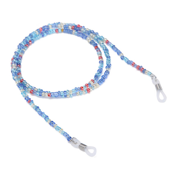 Fargerike perler Brillegård Enkle fasjonable briller Lanyard Strap Smykker Tilbehør