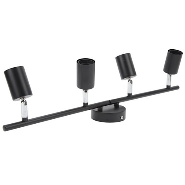 Sporlys Tak LED 4 60W Justerbar Vinkel Foldbar Matt Svart 4 Lys Sporlys for Soverom Hotell 85‑265V