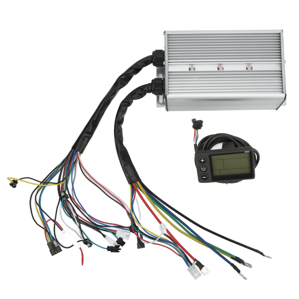 Motor Brushless Controller Kit 1500W med LCD Display Meter 48‑60V til Elektriske Cykler Scootere