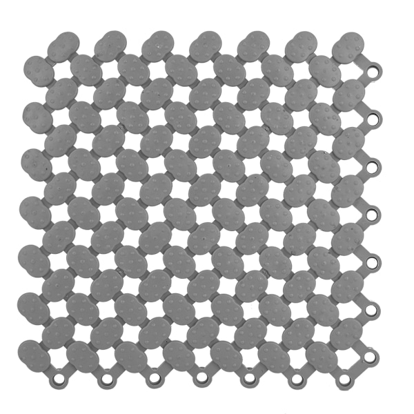 6 stk 20x20cm sklisikker flis Sammenkoblende gulvmatte for kjøkken Baderom Dusj Basseng Balkong (Mørkegrå)