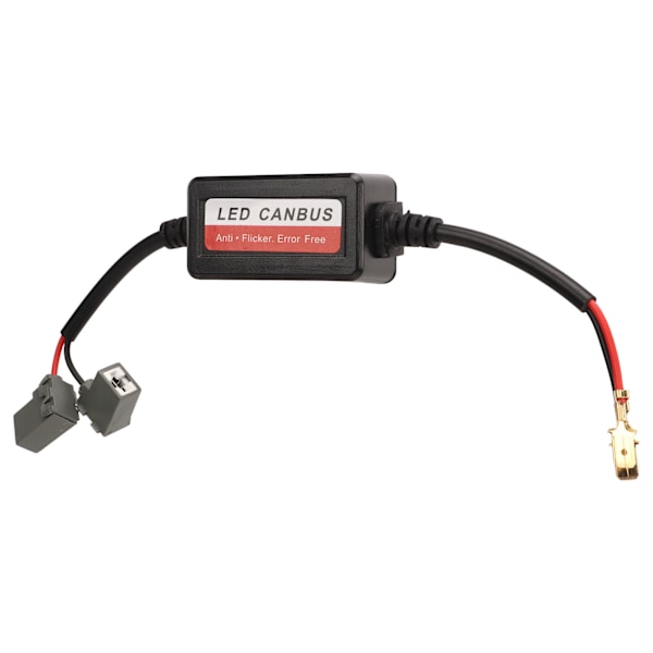 2 st H1 LED-ljusdekodare 12V DC Anti-flimmer Resistor Dekodare för LED-strålkastare Dimljus