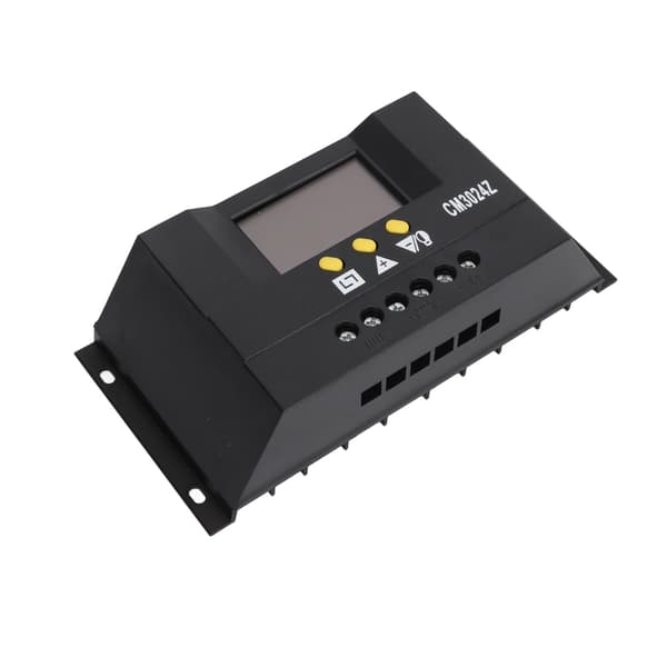 PWM Solcelleladeregler LCD-skjerm Intelligent PWM Solcellepanelregulator med Termosensor