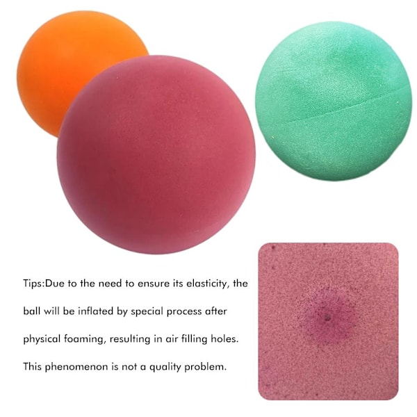 18CM Mute Ball Svamp Mjuk Bouncy Ball Bullerreducering Barn Inomhus Sport Svamp Racket Ball