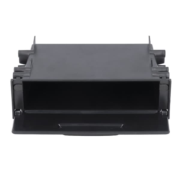 1DIN Car Radio Storage Box Multi Application ABS Black Inner Organizer Replacement for Mitsubishi