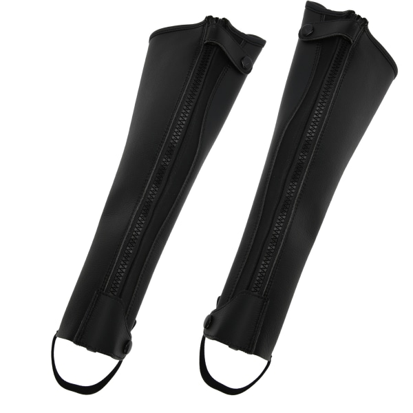 Superfiber PU-lær Half Chap Ride Kroppsbeskyttelsesutstyr for voksne M